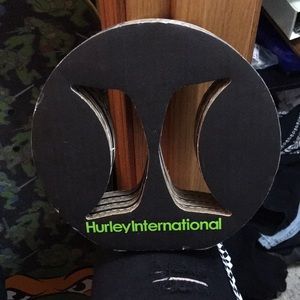 Hurley international cardboard advertisement